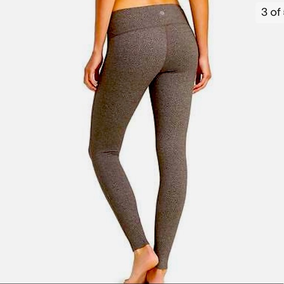 Athleta Gray Black Swirl Chaturanga Tights Leggings Pants W-451 Size Small - Picture 2 of 12